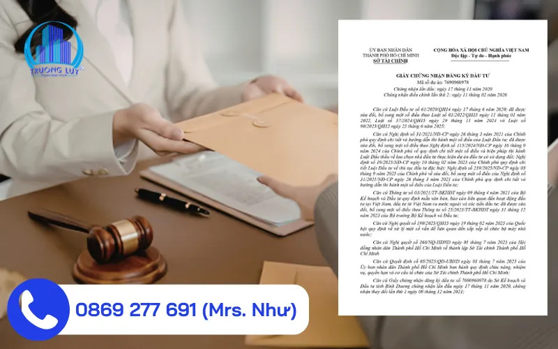 trường hợp điều chỉnh giấy chứng nhận đăng ký đầu tư