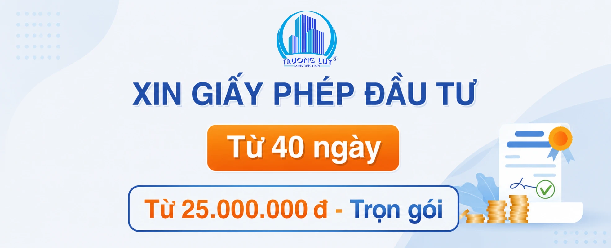 dịch vụ xin giấy phép đầu tư bình dương trường lũy