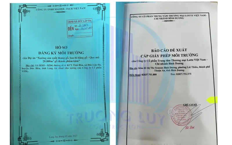 hờ sơ đăng ký môi trường