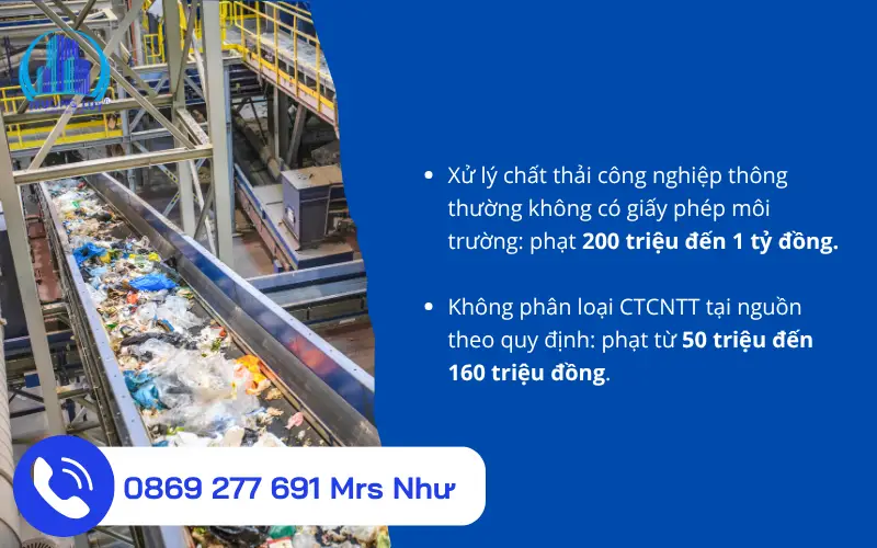 giấy phép xử lý chất thải công nghiệp