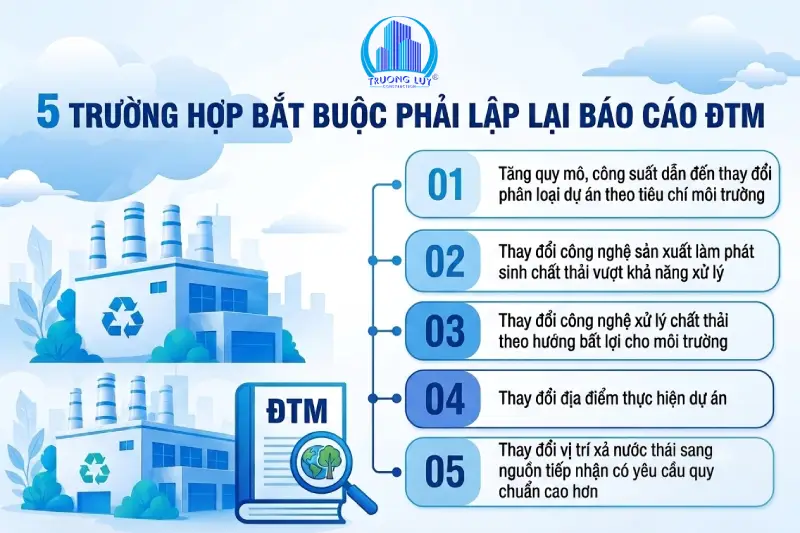 trường hợp lập lại báo cáo đtm