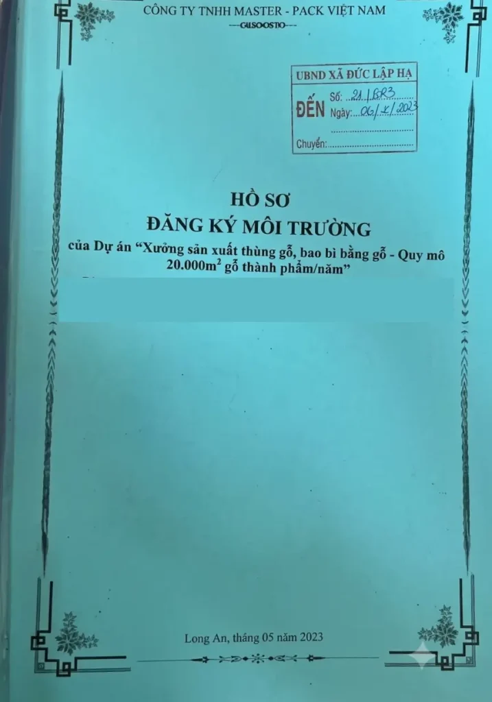 dịch vụ đăng ký môi trường